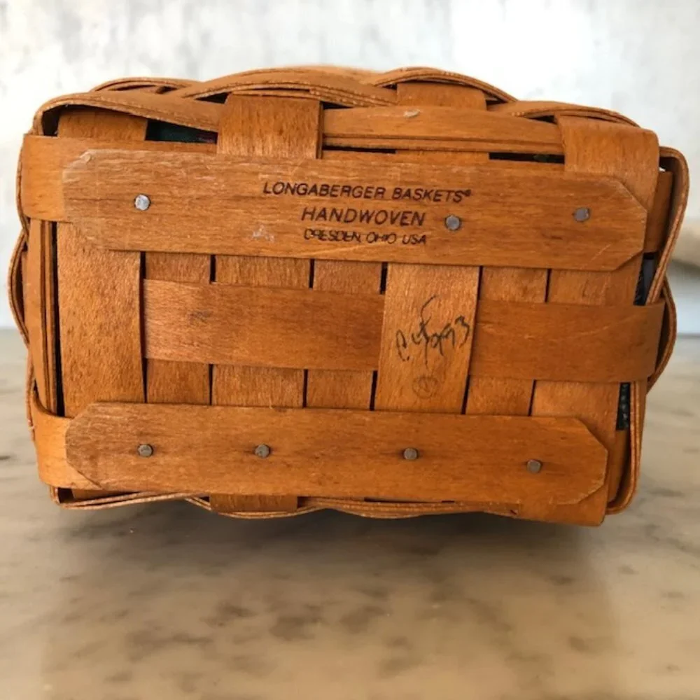 LONGABERGER Shades of Autumn Harvest Basket, Liner & Protector